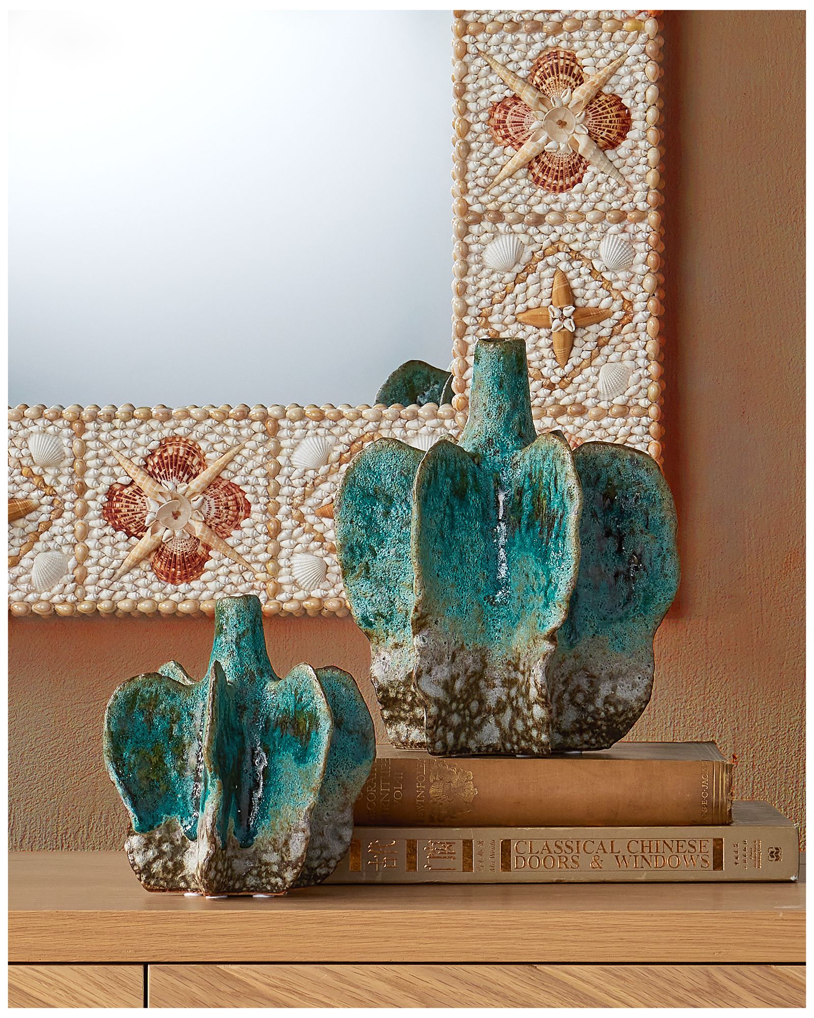 Currey & Company 42.25" x 30" x 1" Junonia Rectangular Mirror