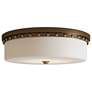 1_Currey & Company 5" x 18" Barnabe Brass 1-Light Flush Mount