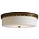 Currey & Company 5" x 18" Barnabe Brass 1-Light Flush Mount