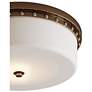 2_Currey & Company 5" x 18" Barnabe Brass 1-Light Flush Mount more views