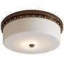 3_Currey & Company 5" x 18" Barnabe Brass 1-Light Flush Mount more views