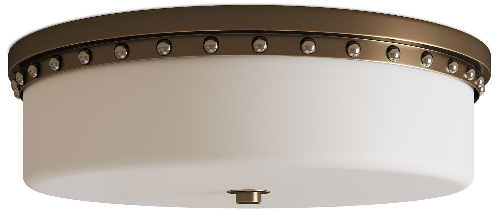 Image 4 Currey & Company 5" x 18" Barnabe Brass 1-Light Flush Mount more views