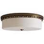 4_Currey & Company 5" x 18" Barnabe Brass 1-Light Flush Mount more views
