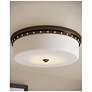 6_Currey & Company 5" x 18" Barnabe Brass 1-Light Flush Mount more views