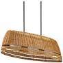 6_Currey & Company 52.75" Barbary Oval Outdoor 3-Light Chandelier more views