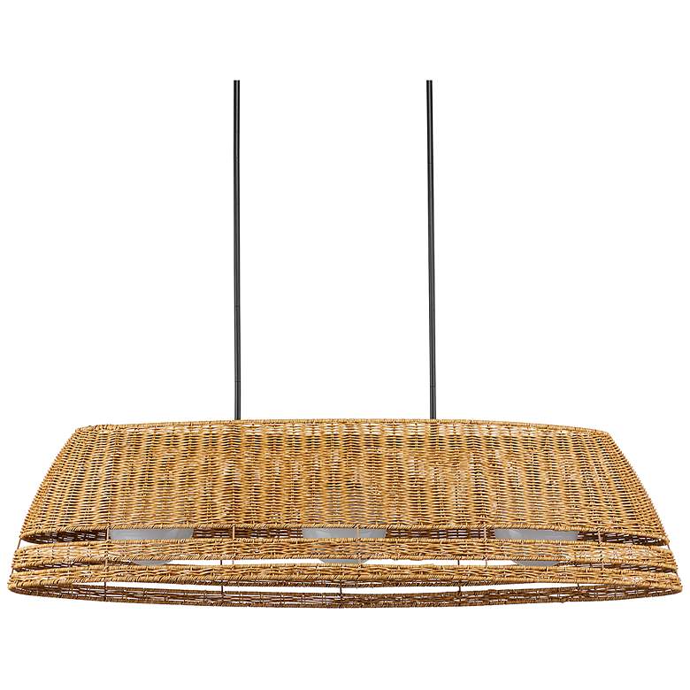 Image 7 Currey & Company 52.75" Barbary Oval Outdoor 3-Light Chandelier more views