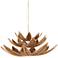 Currey & Company 56.25" Cubana Three-Tier 12-Light Chandelier