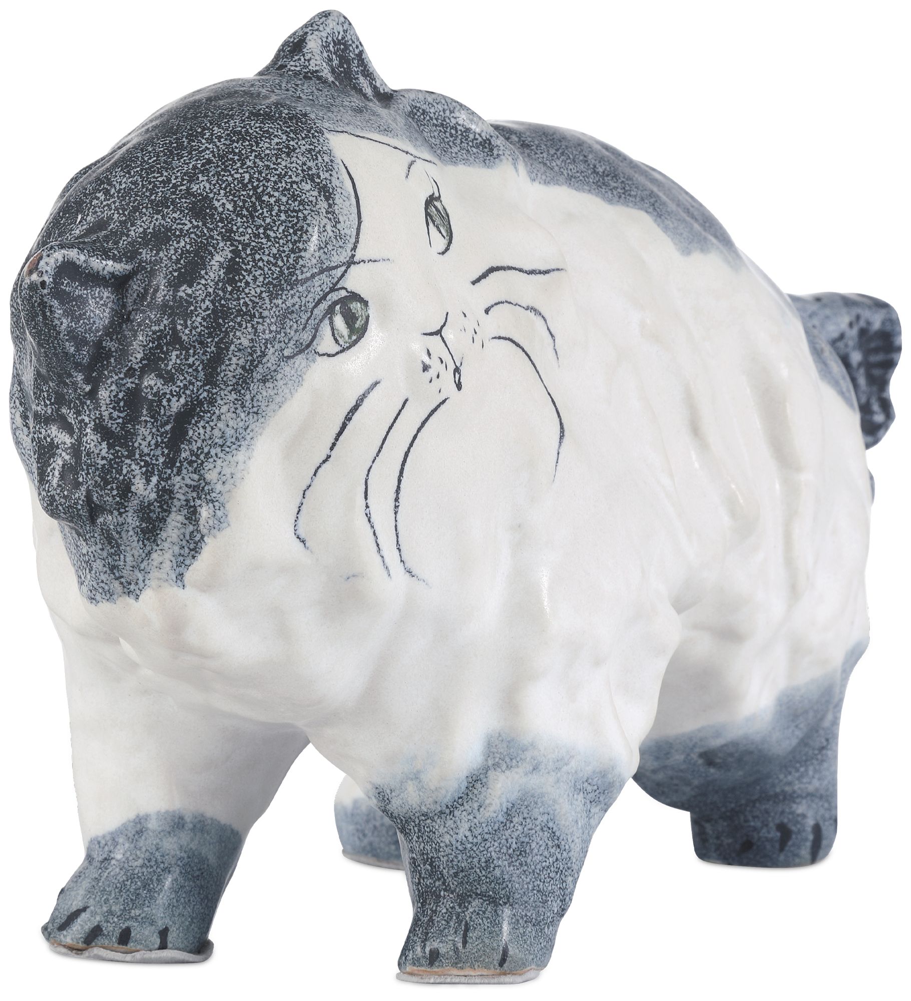 Image 5 Currey & Company 6.5" x 12.8" x 4.5" Siamese Cat Object more views