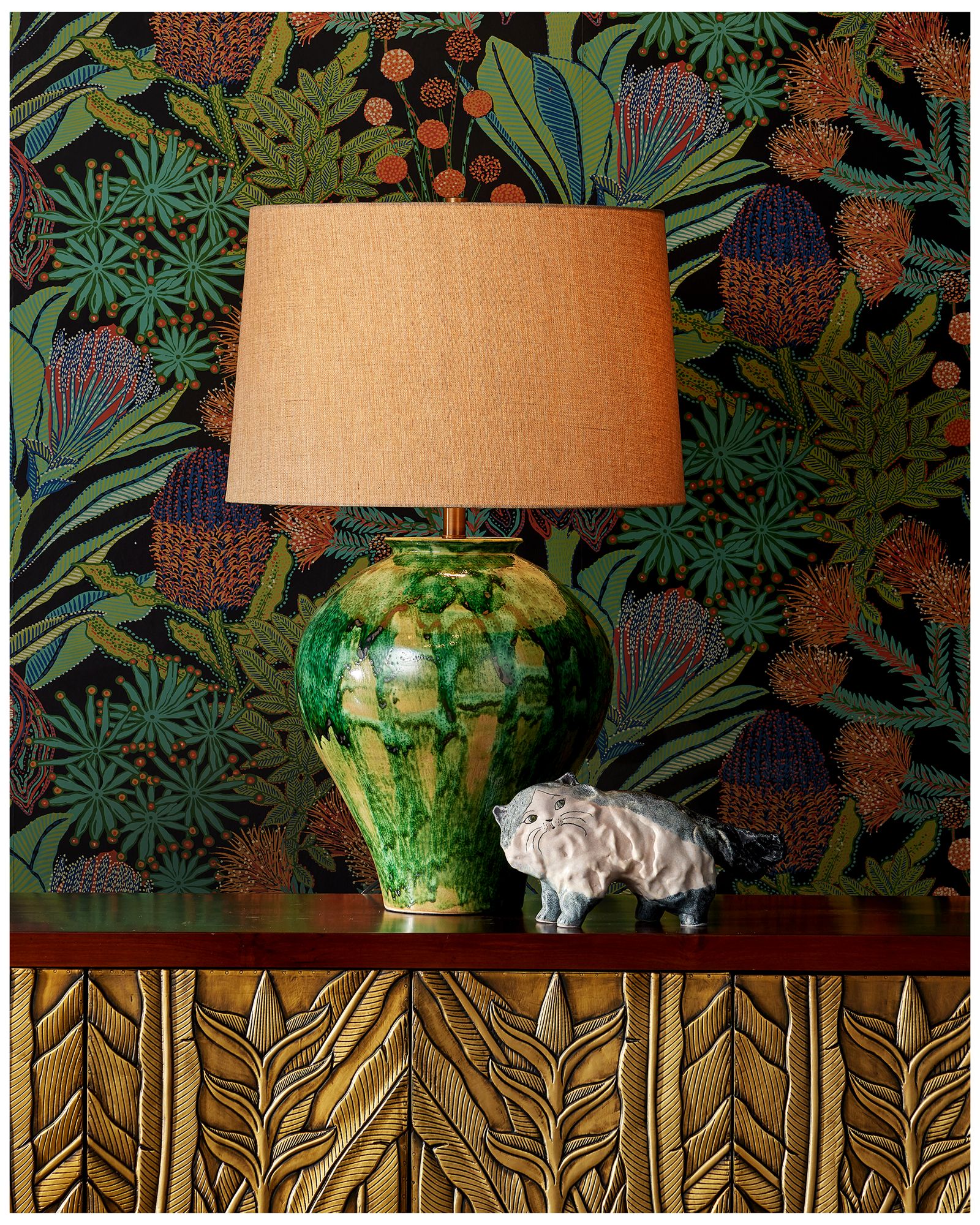 Image 6 Currey & Company 6.5" x 12.8" x 4.5" Siamese Cat Object more views