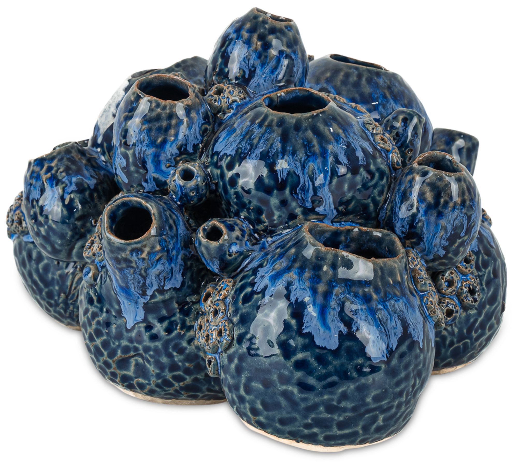 Image 4 Currey & Company 6.75" x 7.5" x 10" Sulawasi Blue Shells more views