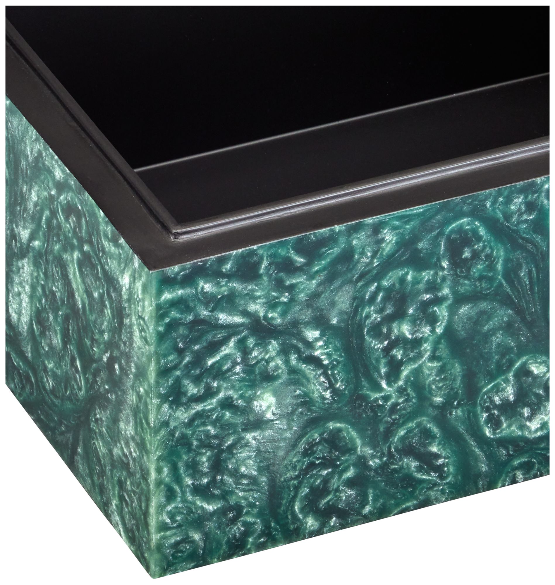 Image 2 Currey & Company 6" Rina Teal Box more views