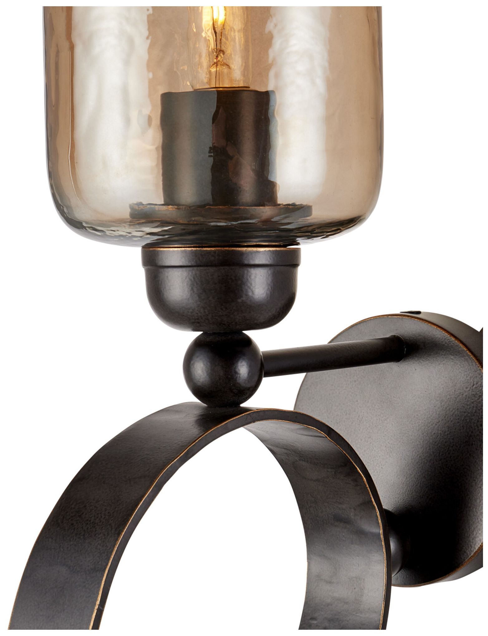 Image 2 Currey & Company 61" High Gilded Oak Wall Sconce more views