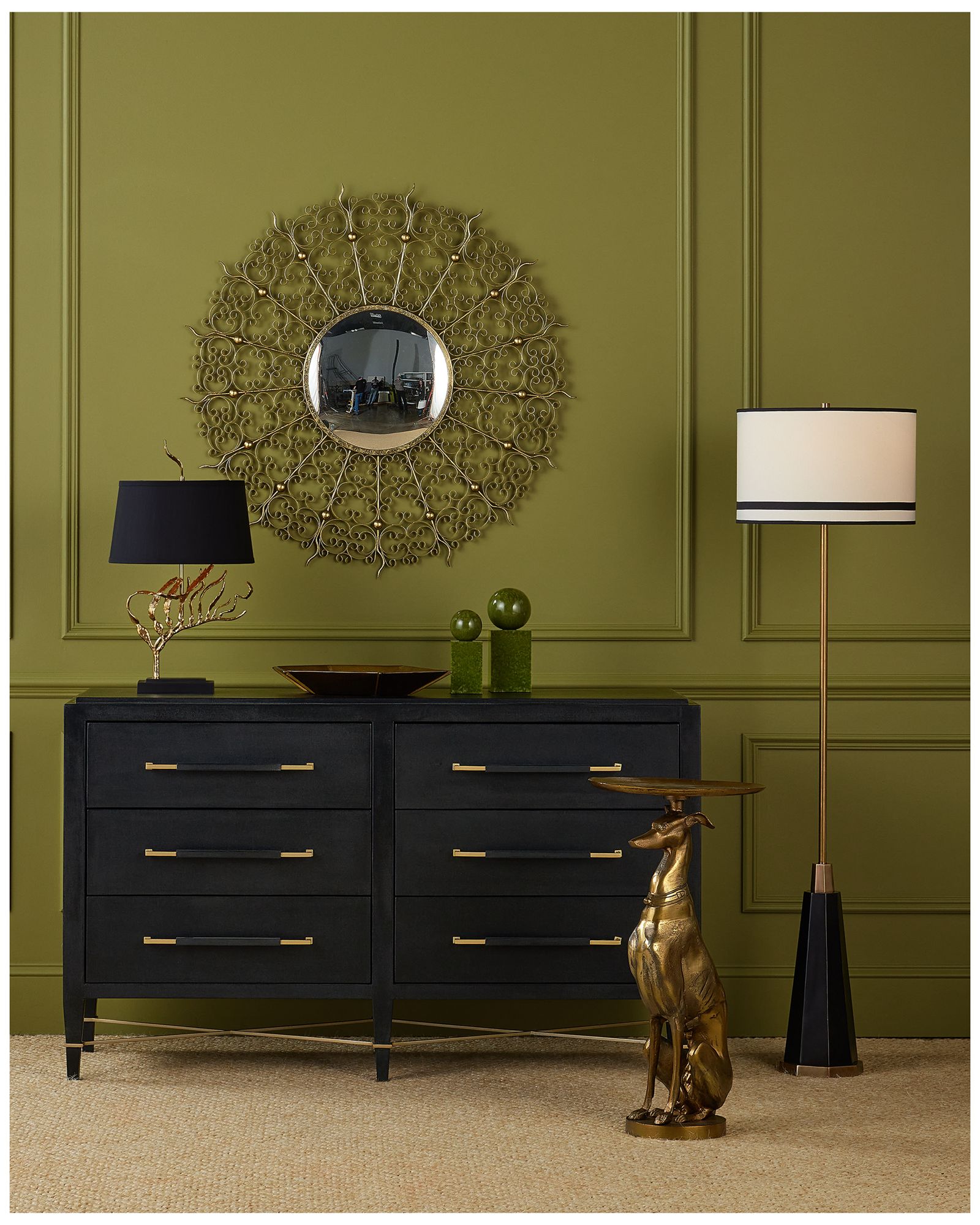 Image 6 Currey & Company 64.5" x 17" Gieves Floor Lamp more views