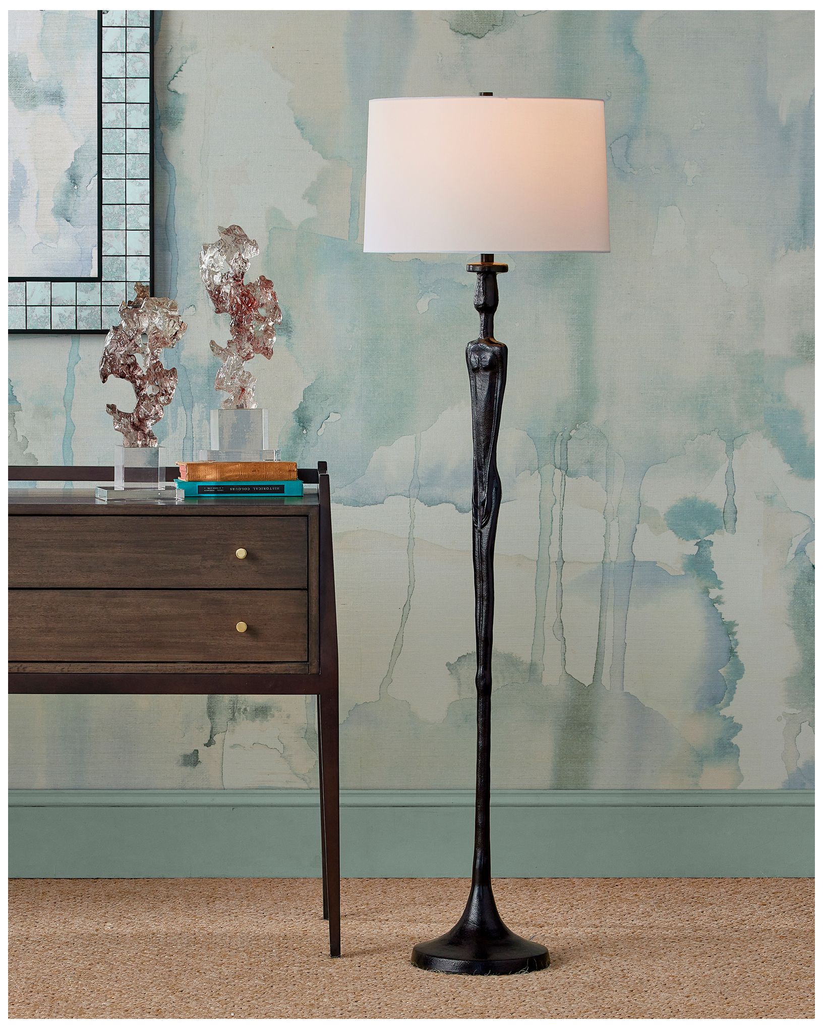 Image 7 Currey & Company 64" High Black Floor Lamp more views
