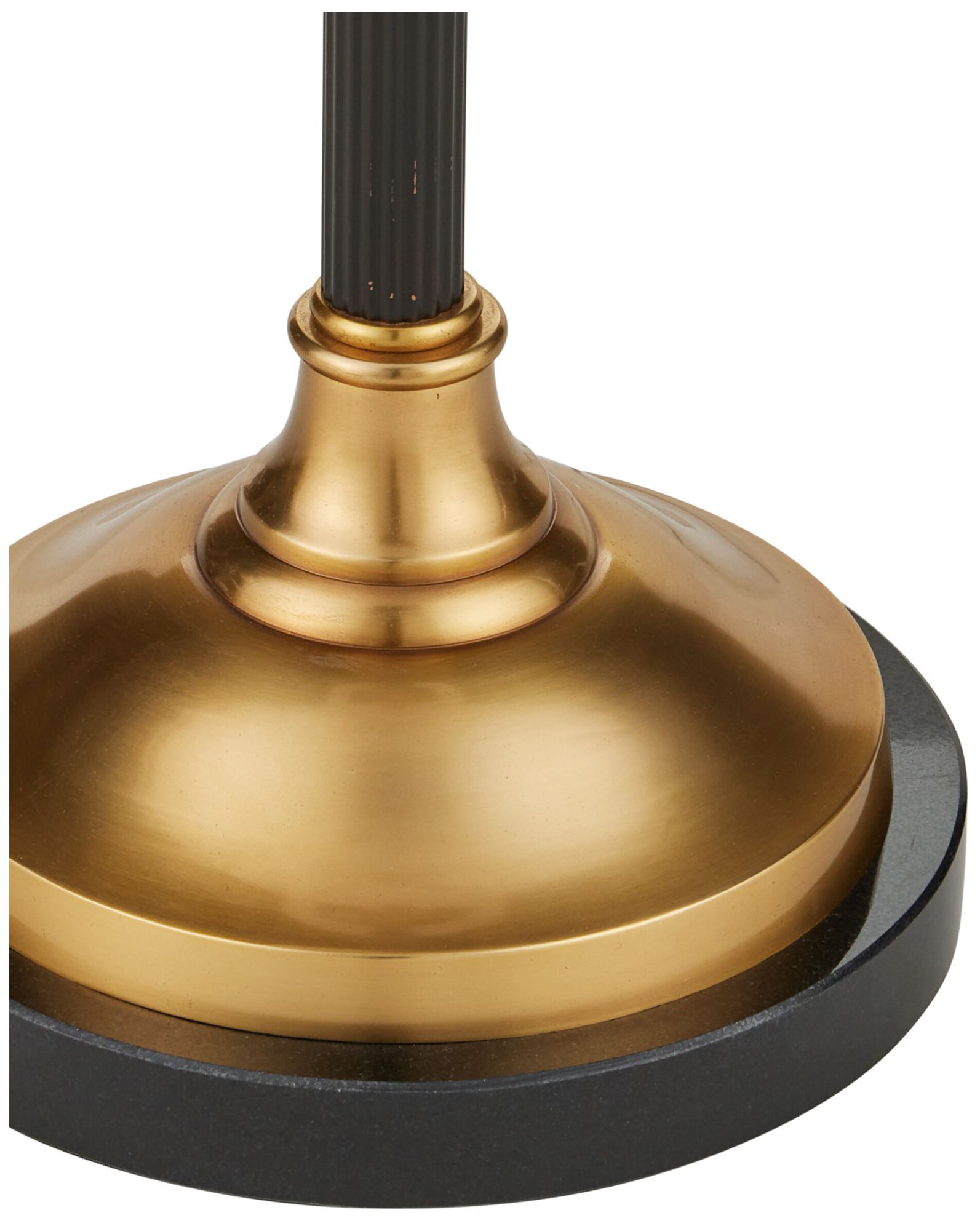 Image 3 Currey & Company 64" High Bronze, Vintage Brass Floor Lamp more views