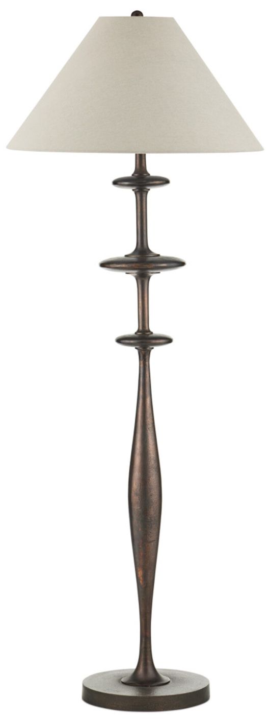 Image 4 Currey & Company 64" High Dark Bronze Floor Lamp more views