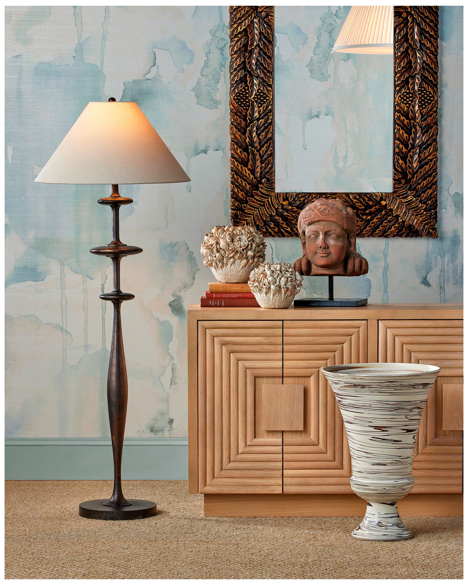 Image 6 Currey & Company 64" High Dark Bronze Floor Lamp more views