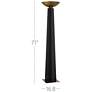 Currey & Company 71" x 16.875" Calyx Torchiere Floor Lamp