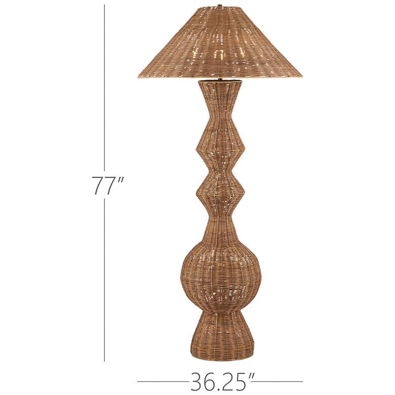 Image 6 Currey & Company 77" x 36.25" Nirvana Grande Floor Lamp more views