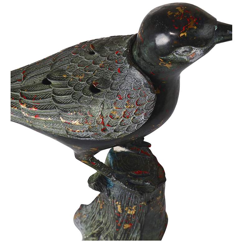 Image 3 Currey & Company 9" Han Dynasty Bird Bronze more views