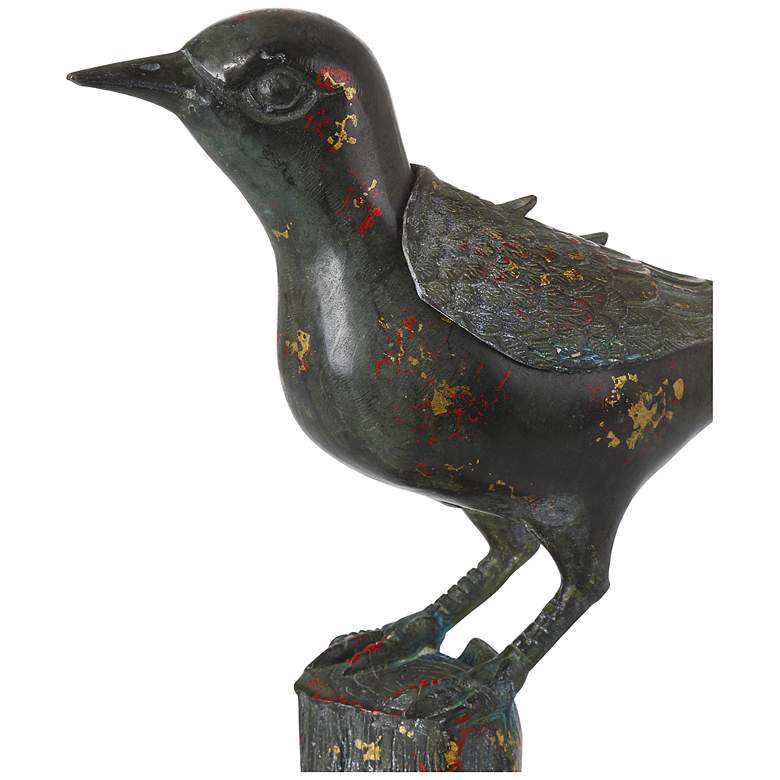 Image 4 Currey & Company 9" Han Dynasty Bird Bronze more views
