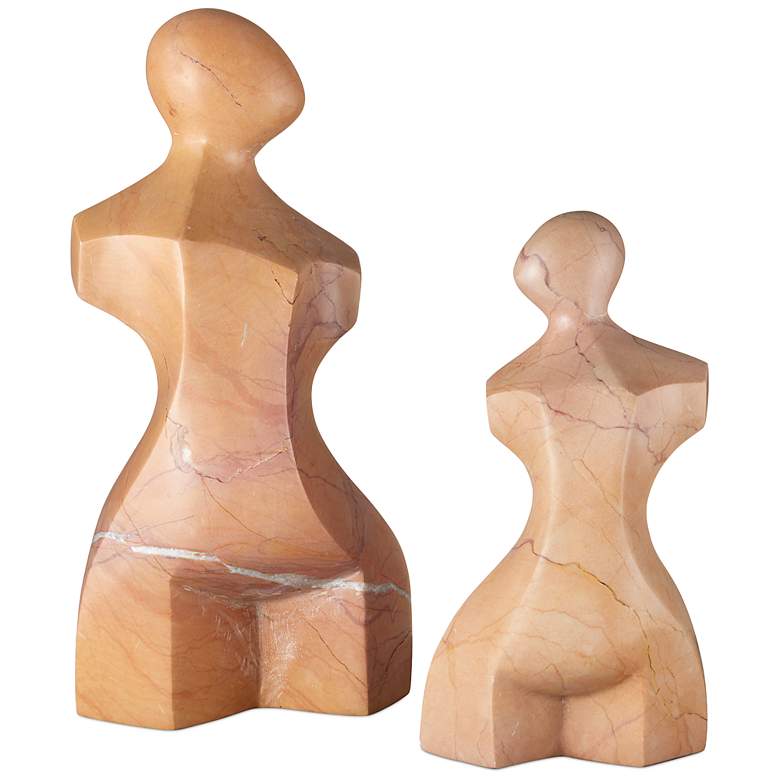 Image 5 Currey & Company 9" x 4.5" x 3" Giada Rosa Small Bust Sculpture more views