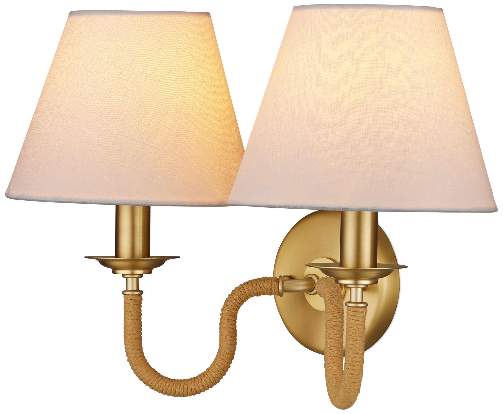 Image 3 Currey & Company Adala Brass 2-Light Wal more views