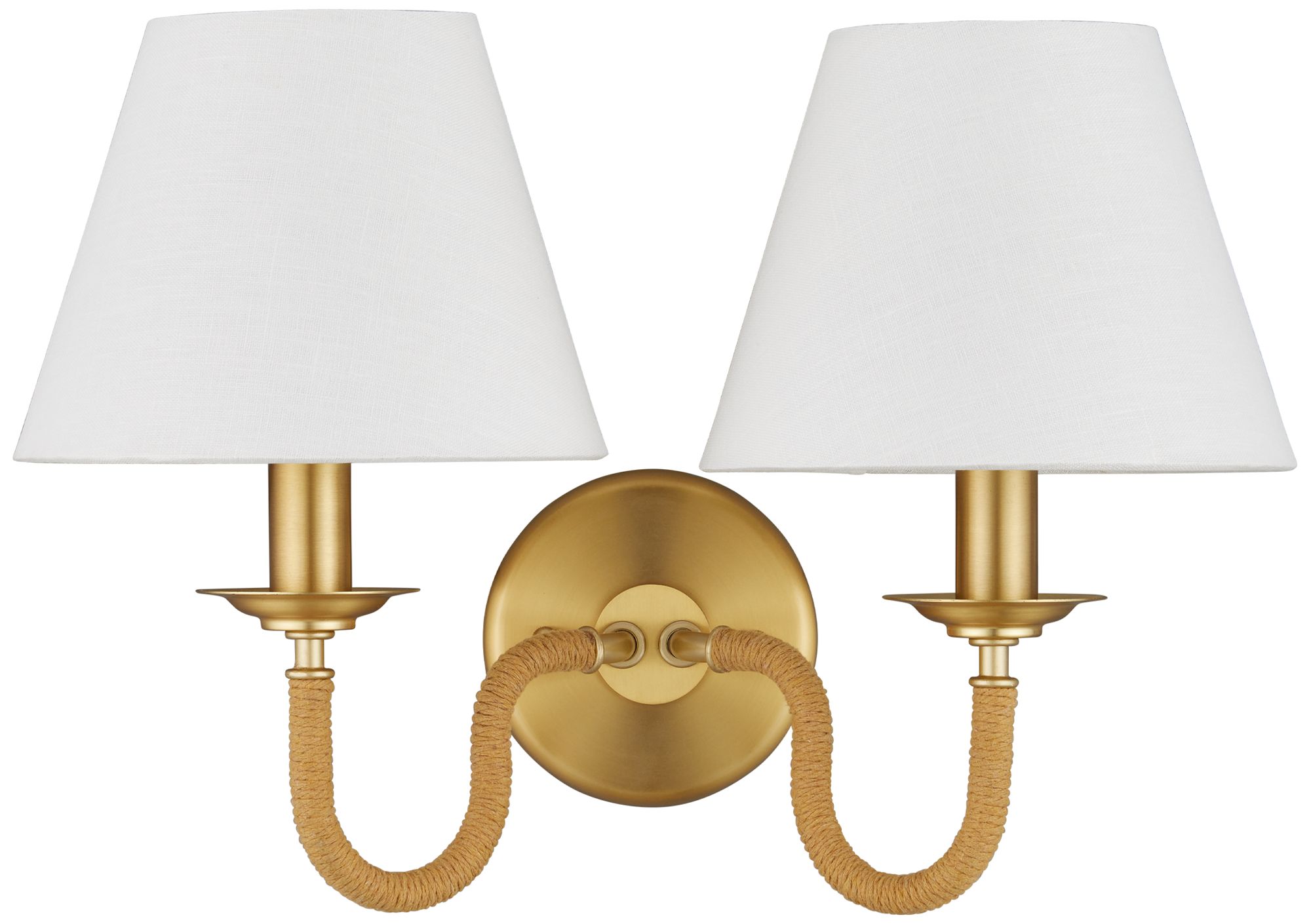 Image 4 Currey & Company Adala Brass 2-Light Wal more views