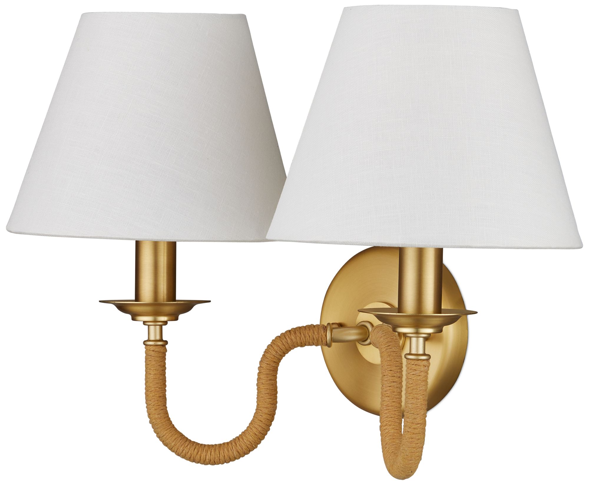 Image 5 Currey & Company Adala Brass 2-Light Wal more views