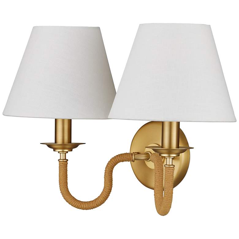 Image 5 Currey & Company Adala Brass 2-Light Wal more views