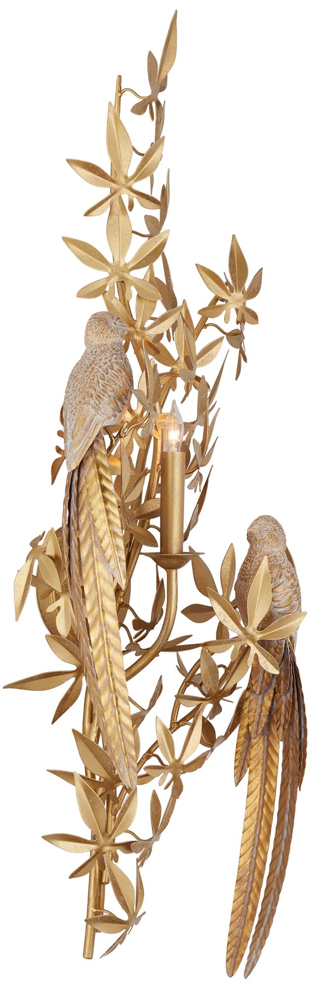 Image 4 Currey & Company Aviary Gold 1-Light Wal more views