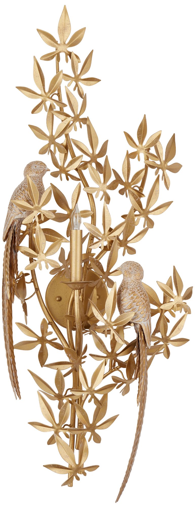 Image 5 Currey & Company Aviary Gold 1-Light Wal more views