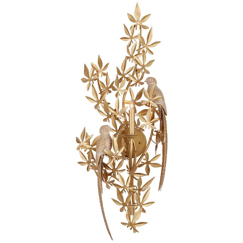 Image 1 Currey & Company Aviary Gold 1-Light Wal