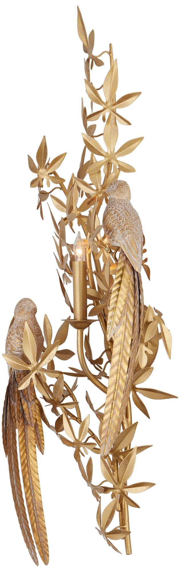 Image 4 Currey & Company Aviary Gold 1-Light Wal more views