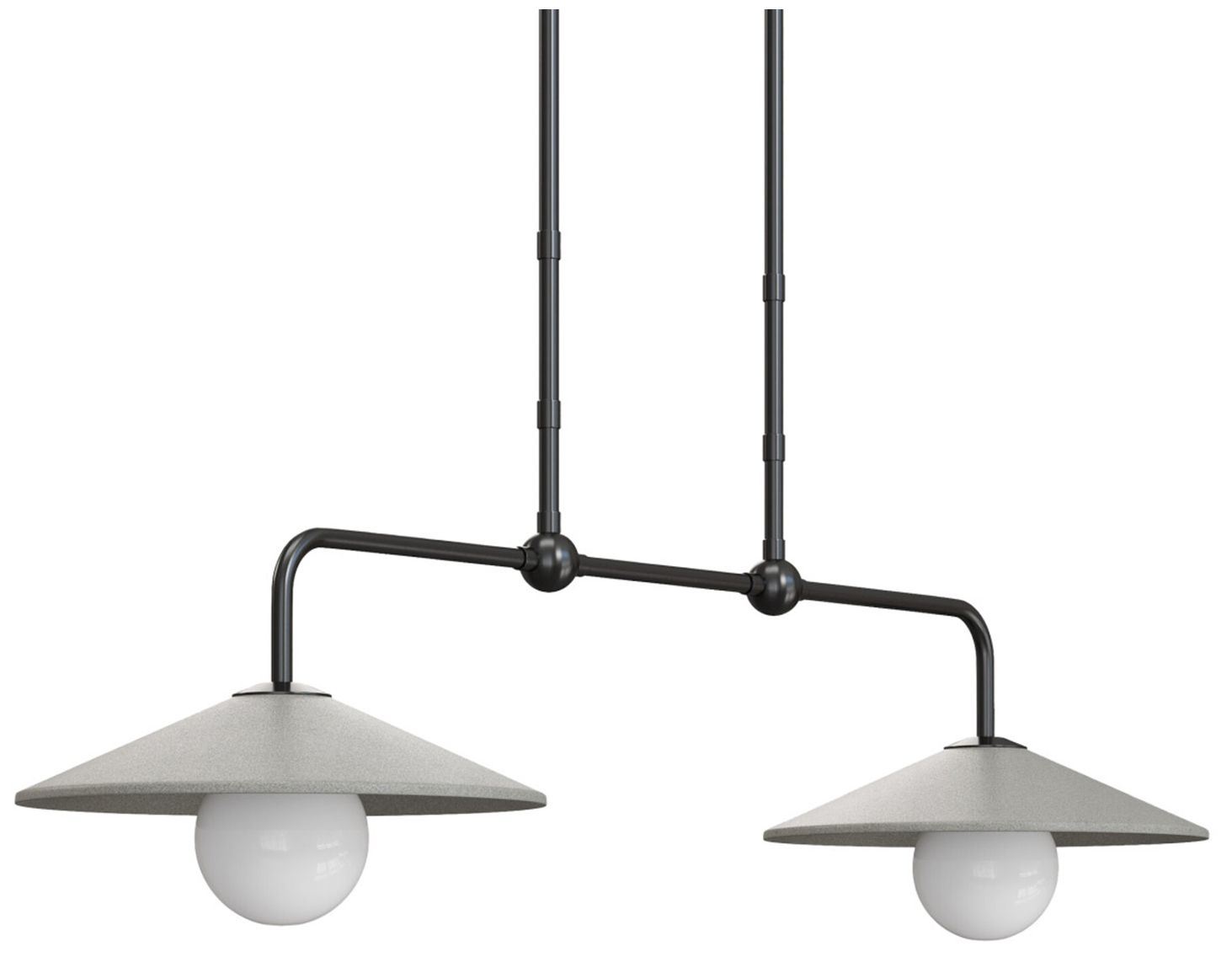 Image 6 Currey & Company Bothy 58" Wide Gray Black Outdoor Chandelier more views