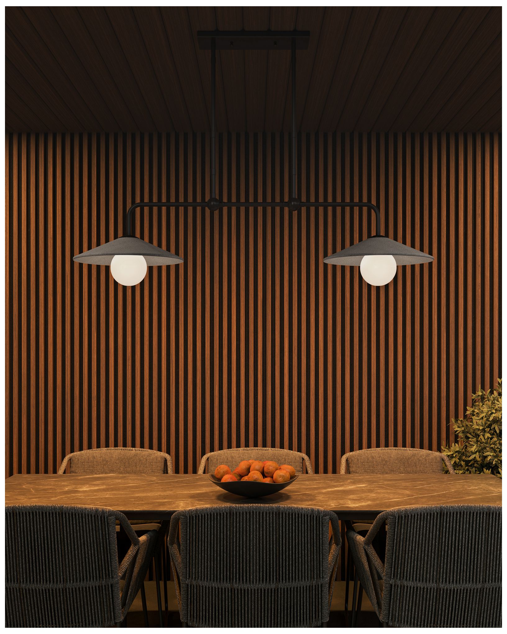 Currey & Company Bothy 58" Wide Gray Black Outdoor Chandelier