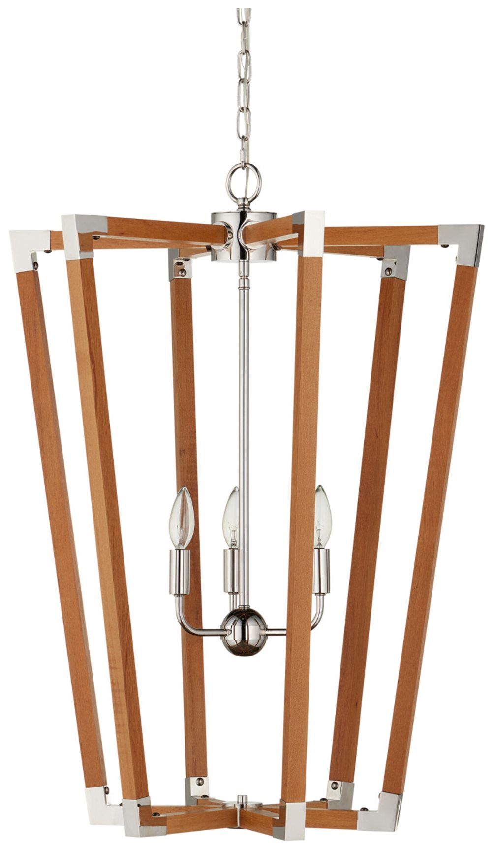 Image 3 Currey & Company Boyd 24" Wide Natural, Polished Nickel Lantern more views