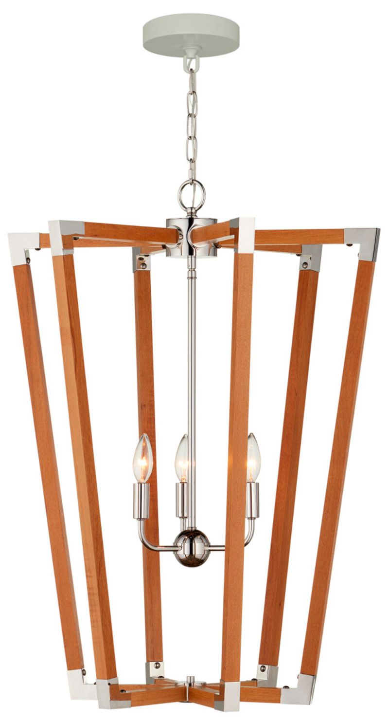 Image 4 Currey & Company Boyd 24" Wide Natural, Polished Nickel Lantern more views