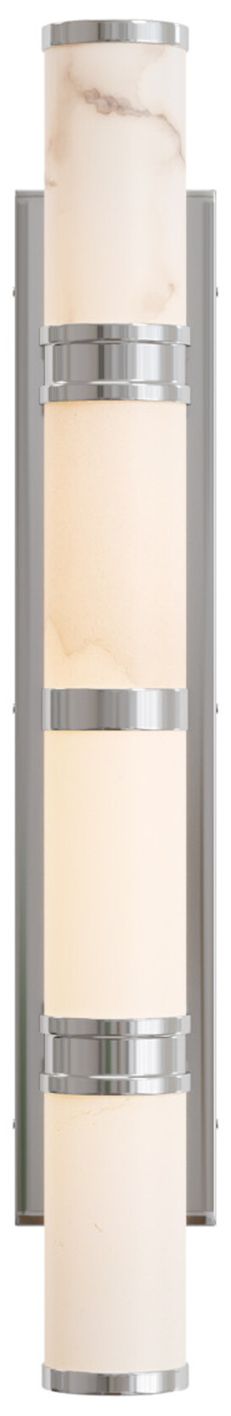 Image 3 Currey & Company Brenham 4.5" High Nickel Large LED Wall Sconce more views