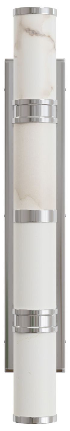 Image 4 Currey & Company Brenham 4.5" High Nickel Large LED Wall Sconce more views
