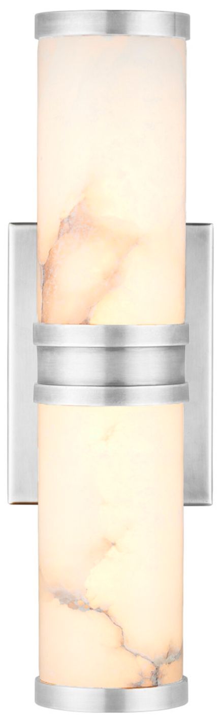 Image 3 Currey & Company Brenham 4.5" High Nickel Small LED Wall Sconce more views