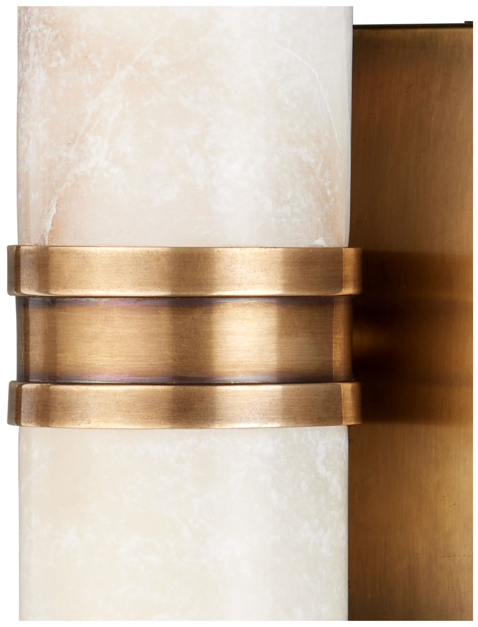 Image 3 Currey & Company Brenham 4.5" High Vintage Brass Small LED Wall Sconce more views