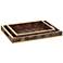 Currey & Company Casey Brown Tray Set of 2