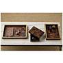 7_Currey & Company Casey Brown Tray Set of 2 more views