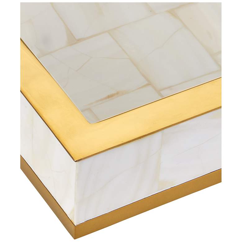 Image 2 Currey & Company Casey Mother of Pearl Tray Set of 2 more views