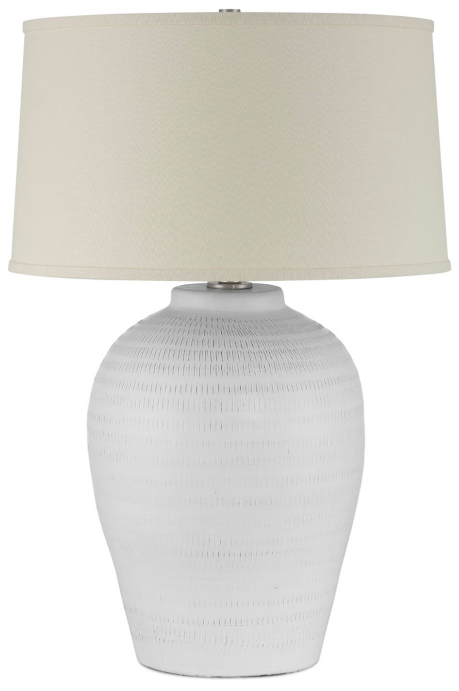 Image 4 Currey & Company Dashwell 30" High White Table Lamp more views