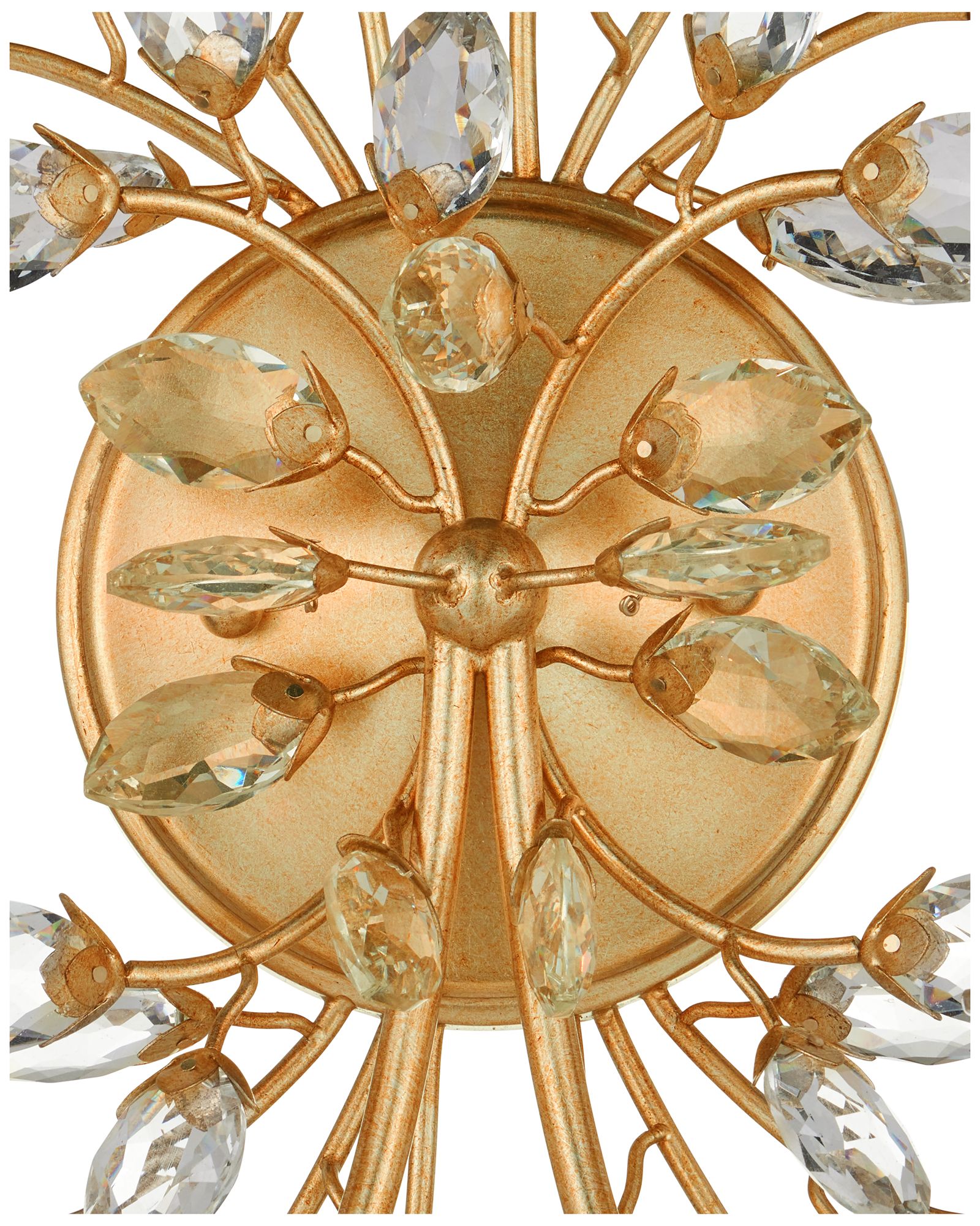 Image 2 Currey & Company Forget-Me-Not Gold 2-Li more views