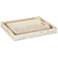 Currey & Company Gerri Dot Mother of Pearl Tray Set of 2