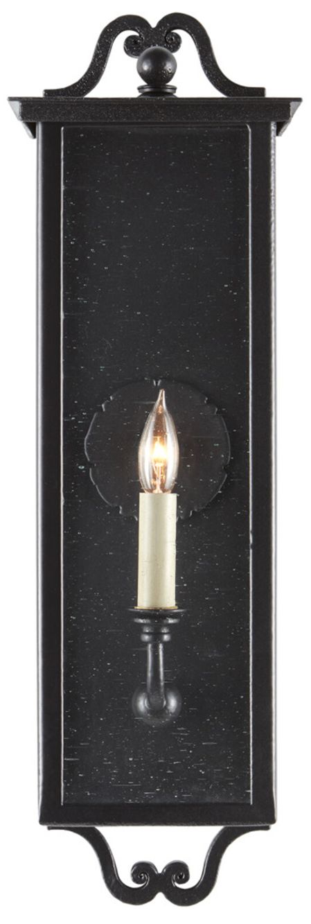 Image 3 Currey & Company Giatti 24" High Midnight Outdoor Wall Sconce more views