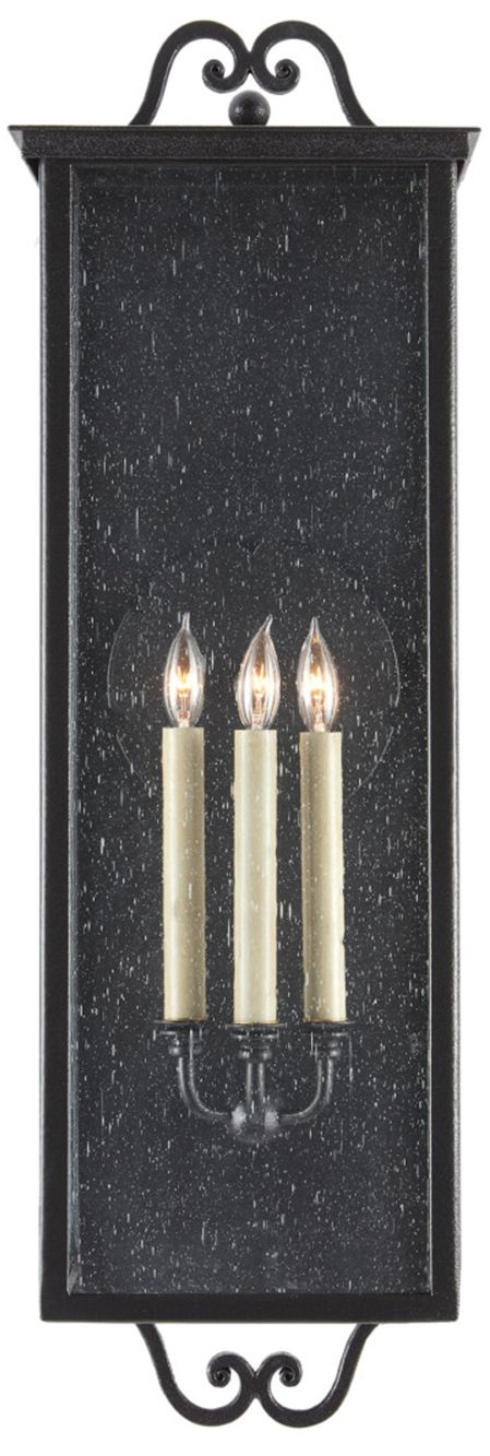Image 3 Currey & Company Giatti 35" High Midnight Outdoor Wall Sconce more views
